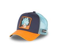 Tracker Kappe Herren Dragon Ball Super, Cap Herren, Goku, Natürlich, Schwarz/Blau/Orange, Einheitsgröße