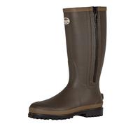 TRACKER Unisex Gummistiefel -25°C, Handmade EU, Wasserdicht, Jersey-Baumwollfutter, Selbstreinigende Naturkautschuk-Sohle, Praktischer Reißverschluss - Größe 44 EU