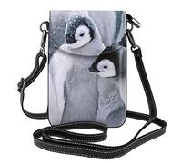 Tradegnow Niedliche Pinguin-Leder-Umhängetasche, kleine Umhängetasche für Damen, Geldbörse und Handtasche mit Schultergurt, niedlicher Pinguin, Einheitsgröße, siehe abbildung, Einheitsgröße