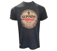 Traditional Craf Guinness T-Shirt für Herren, Irland, kurzärmelig, Anthrazit, Vintage