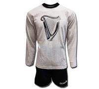 Traditional Craft Limited Guinness Harp Pyjama-Set, Grau und Schwarz, grau, L