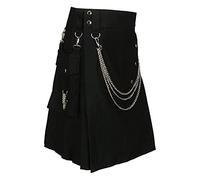 Traditioneller Kilt Herren Mode Schottischer Rock Neue Männer Rock Utility Männlich Klassischer Retro Rock Mittelalterliche Schottland Faltenröcke Spleiß Schottischer Kilt