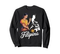 Traditionelles Filipina Pride Woman Kostüm Heritage Culture Sweatshirt