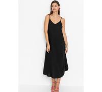Trägerkleid BONPRIX "Trägerkleid aus feiner Viskose", Damen, Gr. 36, N-Gr, schwarz, Obermaterial: 100% Viskose, A-Linie, Kleider Trägerkleid, für den Alltag, ärmelloses Design, aus Viskose, in A-Linie