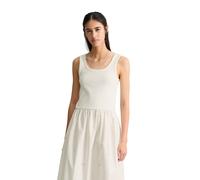 Jerseykleid MARC O'POLO DENIM "aus reinem Organic Cotton", Damen, Gr. XL, Normalgrößen, silky weiß, Obermaterial: 95% Baumwolle, 5% Elasthan, unifarben, weit normal, Rundhals, normaler Saum, Kleider J