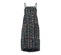 Trägerkleid NAME IT "NKFVINAYA STRAP MAXI DRESS", Mädchen, Gr. 146, N-Gr, schwarz sapphire aop:aztec inspirot, Web, Obermaterial: 98% Polyester, 2% Elasthan, bedruckt, normal normal, eckiger Ausschnit