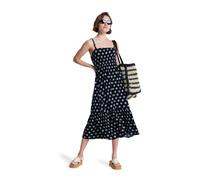 Trägerkleid ROXY "Sunrise Coastline Printed", Damen, Gr. S, US-Größen, anthrazit hibiscus dots, Obermaterial: 100% Viskose;, Kleider Trägerkleid (62425218-S) anthrazit hibiscus dots