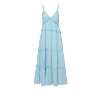 Trägerkleid Y.A.S "YASANINA SL ANKLE DRESS S. NOOS", Damen, Gr. 46, N-Gr, summer song, Web, Obermaterial: 100% Baumwolle, unifarben, regular fit knöchellang, V-Ausschnitt, Kleider Trägerkleid, Sommerk