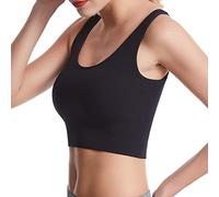 Trägerlos Gepolster BH Bralette Spitze Gepolstert für Damen Damen Push-Up BH Gepolstert Damen Bustier Große Größen Klassische Bequem Stretch Bra Running Bra für Fitness Yoga (a-Black, XXL)