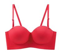 Trägerloser Push-Up Nahtloser Mehrwege-BH Kabelloses niedrig geschnittenes T-Shirt Wandelbarer BH Glättung Ungepolsterter Stütz-BHS