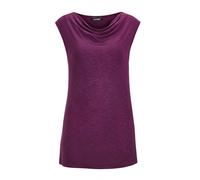 Trägertop GOLDNER "Kurzgröße Ärmelloses Top in Viskose-Jersey", Damen, Gr. 21, lila, Obermaterial: 95% Viskose CV. 5% Elasthan EL., gerade, keine/nicht relevant, Tops Trägertop, breite Träger (9874240