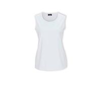 Trägertop GOLDNER "Kurzgröße Gepflegtes Top in formstabiler Ware", Damen, Gr. 24, weiß, Obermaterial: 82% Polyester PES. 18% Elasthan EL., Sonstiges, Tops Trägertop, ohne (99301231-24) weiß