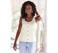 LASCANA Shirttop Damen creme Gr.32/34