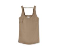 Trägertop MADELEINE "Blusentop Top aus feinem Glanz-Satin", Damen, Gr. 36, beige (taupe), Obermaterial: 100% Polyester PES., Tops Trägertop (78014414-36) taupe
