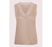 Trägertop MADELEINE "Top Lingerie-Top aus Seidensatin", Damen, Gr. 34, beige, Obermaterial: 92% Seide silk. 8% Elasthan EL., Tops Trägertop (60728133-34) beige