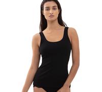 Trägertop MEY "Orangic Cotton", Damen, Gr. M, schwarz, Feinripp, Obermaterial: 94% Baumwolle, 6% Elasthan, schmal hüftbedeckend, Rundhals, Tops Trägertop, tiefer Rundhalsausschnitt, Feinripp, Baumwoll