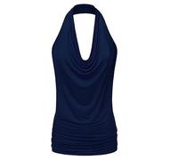 Trägertop Pink Neckholder Schöne Rückenfreie Trägertops Rollkragen Grössen Grau Hellblau Gestreiftes Racerback Oranges Gekreuzten Quadrat Tiefen Wellenkante Tragertop Hautfarbenes Silberne Seitlich