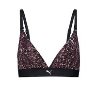 Trägertop PUMA "PUMA WOMEN ANIMAL MESH TRIANGLE TOP", Damen, Gr. M, braun (schwarz combo), Obermaterial: 90% Polyamid, 10% Elasthan, Tops Trägertop (16884812-M) schwarz combo