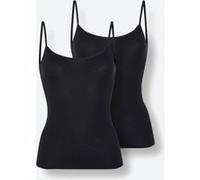 Achseltop NINA VON C., Damen, Gr. 44, 2 Stk., Normalgrößen, schwarz, 100% Baumwolle, Unterhemden (58614561-44) schwarz