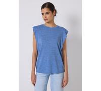 Street One Studio - Top mit Volants blau - Gr. - 42