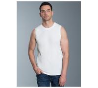 Trigema Herren Top 636404, Gr. Large, Weiß (Weiss 001)