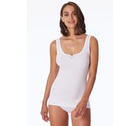 Schiesser Damen Trägertop Cotton Essentials – 2er Pack Weiß Größe 44
