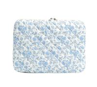 Tragbare 13-Zoll-Notebook-Schutztasche, ästhetische Notebooktasche mit Blumenmuster, Laptop-Hülle for Büro, Schule, Hochschule, Geschäft, Arbeit (blau M) (Stil 2)