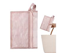 Tragbare Mesh Wash Bag - Multifunctional Travel Cosmetic Bag | Tote Mesh Cosmetic Bags | Mesh Organizer Bags with Zipper | Portable Toiletry Tote for Cosmetics Stationery Home Travel Beach Camping