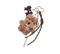 Tragbare Plüsch-Hundespielzeug-Tasche, Charm, Clip-on-Design, Taschenanhänger für Rucksäcke, Handtaschen, einfach zu tragen, täglich, Pendeln, Schule, Plüsch-Anhänger