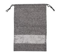 Tragbare Reise-Schuhbeutel, staubdicht, mit Kordelzug, platzsparend, 5 Stück, grau, Large(16.5 x 11.8 inch)