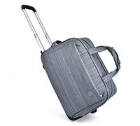 Tragbare Rollende Reisetasche, Wasserdichte Reisetasche Aus Oxford-Stoff Mit Rädern, Leichtes Handgepäck, Wochenendtasche For Die Reise, Weicher Koffer For Männer Und Frauen ( Farbe : Grey , Size : L