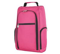 Tragbare schuhtasche Golf, Premium Fußball Schuhbeutel Soccer Shoe Bag mit 3 Reißverschluss-Taschen Geeignet für Herren, Damen, Jungen, Mädchen, Sport (Rosa)