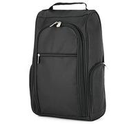 Tragbare schuhtasche Golf, Premium Fußball Schuhbeutel Soccer Shoe Bag mit 3 Reißverschluss-Taschen Geeignet für Herren, Damen, Jungen, Mädchen, Sport (Schwarz)