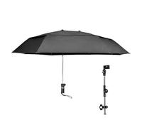 Tragbarer Clip-Regenschirm - Stuhlschirm mit Klammer, UV -Schutzverstellbares Rollstuhlweg | verstellbarer Stuhlweg, Tragbares Outdoor -Zubehör Compact Sun Canopy für Kinderwagen & Terrasse