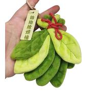 Tragbarer Plüsch-Schlüsselanhänger, verheißungsvolles gefülltes Sammlerstück, 4,72 x 1,18 x 7,87 Zoll Pomelo-Schlüsselanhänger mit weichem Material, niedliches Design mit leichter Bauweise, Tragetasch