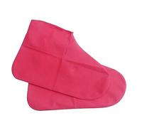 Tragbarer Silikon Schuhüberzug Wasserdicht Überschuhe wiederverwendbar Regenschutz für Schuhe für Herren Damen Kinder Regenüberschuhe (Rot, L (38-46))