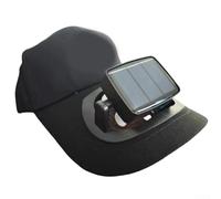 Tragbarer Ventilatorhut, 1 Stück, solarbetriebene Kühlkappe mit integriertem Ventilator für UV-Schutz, leicht, atmungsaktiv, Sonnenblende für Outdoor-Sport, Baseball, Wandern, Strandaktivitäten