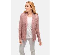 Trageangenehme offene Strickjacke rosa 50