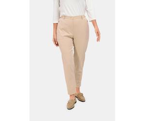 Trageangenehme Rippenhose Klassik-Schnitt braun 23 7/8-Länge