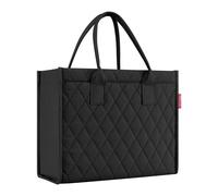 Tragetasche 24 Liter DAILY SHOPPER RHOMBUS BLACK, 42 x 35 cm - Schwarz - Polyester - wasserabweisend