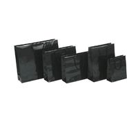 Tragetasche 42x13x37+6cm schwarz mit BW Kordel