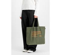 Tragetasche ALPHA INDUSTRIES "Shopper Bag", grün (schwarz olive), Obermaterial: 98% Baumwolle, 2% Elastan, Taschen (36526166-0) schwarz olive