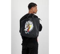 Tragetasche ALPHA INDUSTRIES "Wolfhounds Zip Shopper", Gr. onesize, schwarz, Obermaterial: 100% Nylon; Futter: 100% Polyester, Taschen (40665249-0) schwarz