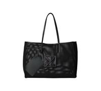 Tragetasche CALVIN KLEIN "EMBLEM MESH XL TOTE", Damen, Gr. B/H/T: 48cm x 35cm x 19cm, schwarz, Polyester, Mesh, Taschen, Umhängetasche, Schultertasche mit Logoschriftzug (47429153-0) schwarz