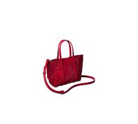 Tragetasche CALVIN KLEIN "WOVEN MINI TOTE CROSSBODY", Damen, Gr. B/H/T: 25cm x 15cm x 7cm, rot, Lederimitat, unifarben, Taschen, Mini Bag, Umhängetasche, Schultertasche mit modischer Struktur (4324624