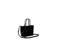 Tragetasche CALVIN KLEIN "WOVEN MINI TOTE CROSSBODY", Damen, Gr. B/H/T: 25cm x 15cm x 7cm, schwarz, Lederimitat, unifarben, Taschen, kleine Damen Handtasche, Umhängetasche, Schultertasche (53321255-0)