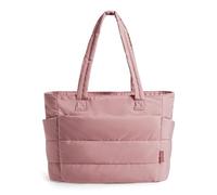 Tragetasche für Damen, leichte, bauschige Tragetasche mit Fächern, Schultertasche, Handtasche für Reisen, Arbeit, Fitnessstudio, leichte bauschige Tragetasche mit Fächern, gesteppt, für Reisen, Arbeit