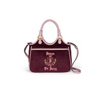Tragetasche JUICY COUTURE "HERITAGE M. DOUBLE HANDLE Damen", Damen, Gr. B/H/T: 10cm x 20cm onesize, winetasting, Polyester, Polyurethan, Taschen, Tragetasche Damen, Shopper, Einkaufstasche, Fashion, L