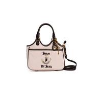 Tragetasche JUICY COUTURE "HERITAGE M. DOUBLE HANDLE Damen", Kinder, Gr. B/H/T: 10cm x 20cm onesize, pink champagne, Polyester, Polyurethan, Taschen, Tragetasche Damen, Shopper, Einkaufstasche, Fashio