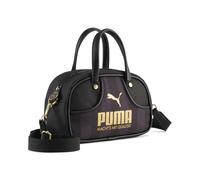 Tragetasche PUMA "PUMA 1976 2,5 l Mini-Tragetasche Damen", Damen, Gr. B/H/T: 10,5cm x 13,5cm x 9,5cm onesize, schwarz archive gold gelb, Polyester, Taschen (41386865-0) schwarz archive gold gelb
